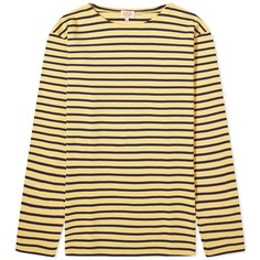 Футболка Armor-Lux 2297 Long Sleeve Houat Mariniere, цвет Yellow &amp; Marine Deep