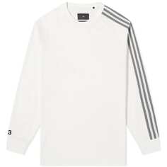 Футболка Y-3 3 Stripe Long Sleeve, белый