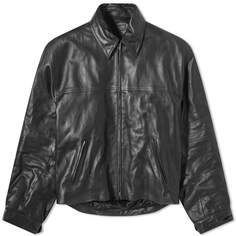 Куртка Balenciaga Runway Cocoon Leather, черный