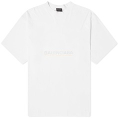 Футболка Balenciaga Surf Logo, белый и голубой