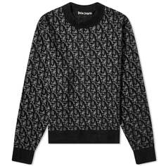 Джемпер Palm Angels Monogram Jacquard, черный