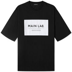 Футболка Balmain Main Lab Logo, цвет Black &amp; White