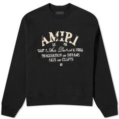 Свитер Amiri Distressed Arts District Crew, черный