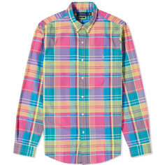 Рубашка Polo Ralph Lauren Plaid Check, цвет Pink &amp; Turquoise Multi
