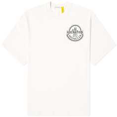 Рубашка Moncler Genius X Roc Nation Short Sleeve T, цвет Off White &amp; Cream