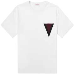 Футболка Valentino Large V Logo, белый