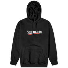 Худи Vetements Campaign Logo, черный