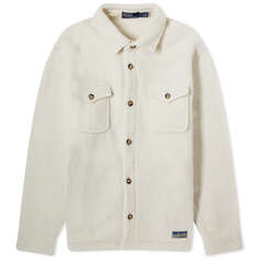 Рубашка Polo Ralph Lauren Fleece Overshirt, цвет Winter Cream