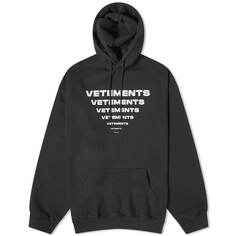 Худи Vetements Pyramid Logo, черный