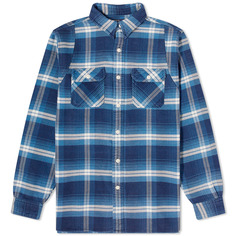 Рубашка Polo Ralph Lauren Check Flannel Overshirt, цвет Blue &amp; Cream Multi