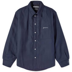 Куртка Jacquemus Boulanger Quilted Shirt, темно-синий