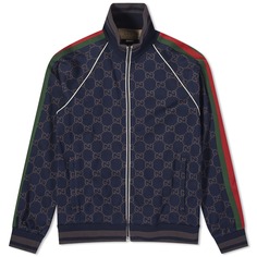Куртка Gucci Gg Jersey Track, темно-синий