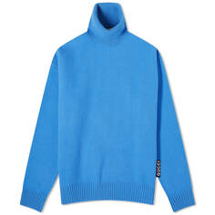 Джемпер Gucci Logo Tab Turtle Neck, цвет Sky Blue