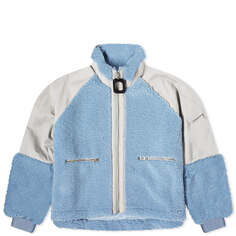 Куртка Jw Anderson Colour Block Fleece, светло-синий