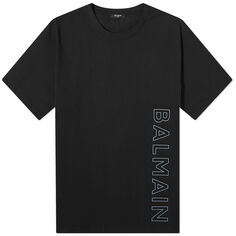 Футболка Balmain Embossed Logo, цвет Black &amp; Grey