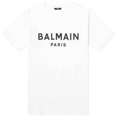 Футболка Balmain Paris Logo, цвет White &amp; Black