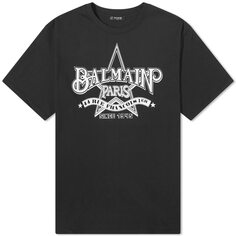 Футболка Balmain Star Logo, цвет Black &amp; White