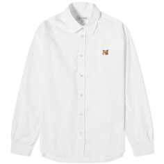Рубашка Maison Kitsune Fox Head Patch Classic, белый