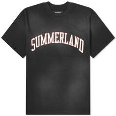 Футболка Nahmias Summerland Collegiate, цвет Faded Black