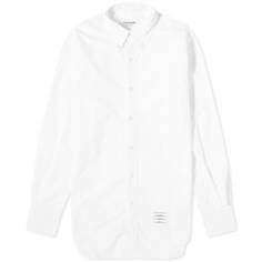 Рубашка Thom Browne Grosgrain Placket Solid Poplin, белый