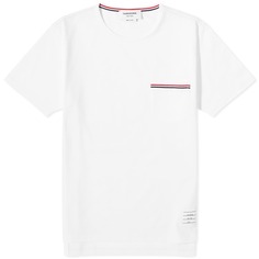 Футболка Thom Browne Medium Weight Jersey Pocket, белый