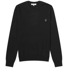 Джемпер Maison Kitsune Bold Fox Head Patch Crew, черный