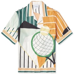Рубашка Casablanca Court Abstrait Short Sleeve Silk, мульти