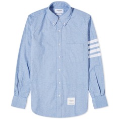 Рубашка Thom Browne 4 Bar Button Down Flannel, светло-синий