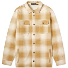 Рубашка Polo Ralph Lauren Quilted Plaid Overshirt, цвет Winter Cream &amp; Cafe Tan