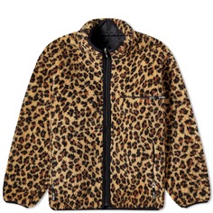 Куртка Wacko Maria Reversible Leopard Fleece, бежевый