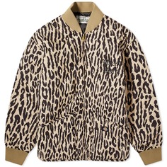 Куртка Wacko Maria Dickies Leopard Quilted, бежевый