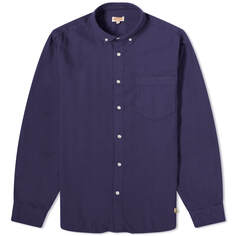 Рубашка Armor-Lux Button Down Flannel, цвет Marine Deep