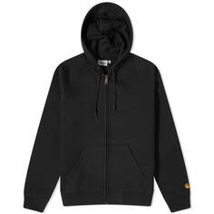 Куртка Carhartt Wip Hooded Chase, цвет Black &amp; Gold