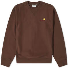 Свитер Carhartt Wip American Script, цвет Tobacco