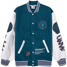 Куртка Aape Dope Fleece Varsity, цвет Green (Navy)