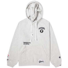 Худи Aape College Unvs Applique, цвет Heather White