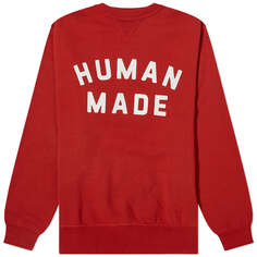 Свитшот Human Made Logo, цвет Red