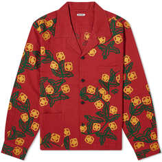 Куртка Bode Marigold Wreath Shirt, цвет Red