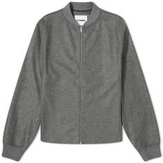 Куртка Jil Sander Melton Wool Bomber, цвет Ash Grey
