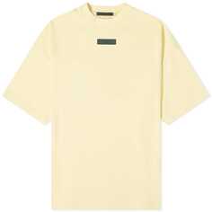 Футболка Fear Of God Essentials Spring Tab Crew Neck, цвет Garden Yellow