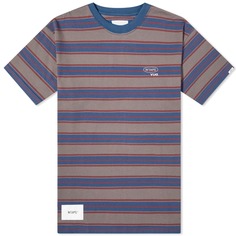 Футболка Wtaps 08 Striped Crew Neck, серый (W)Taps