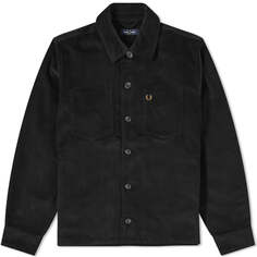 Рубашка Fred Perry Cord Overshirt, черный