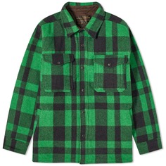 Куртка Filson Mackinaw Shirt, цвет Acid Green &amp; Black Plaid