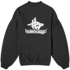 Свитшот Balenciaga Logo, цвет Black &amp; White