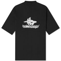 Футболка Balenciaga Logo, цвет Black &amp; White