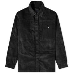 Рубашка Maharishi Hemp Cord Overshirt, черный