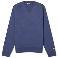 Свитер Carhartt Wip Chase, цвет Blue &amp; Gold