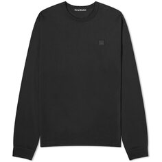 Футболка Acne Studios Long Sleeve Eisen X Face, черный