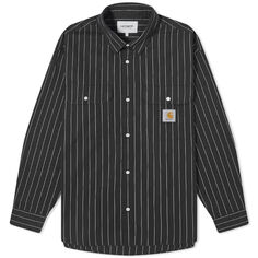 Рубашка Carhartt Wip Orlean Stripe, цвет Black &amp; White