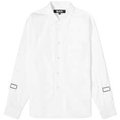 Рубашка Comme Des Garçons Black Cotton Buckle Sleeve, белый